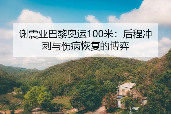 谢震业巴黎奥运100米：后程冲刺与伤病恢复的博弈
